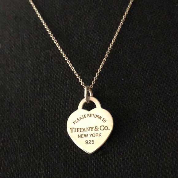 Tiffany Co Jewelry Tiffany Co Silver Necklace Classic Heart 925 Poshmark